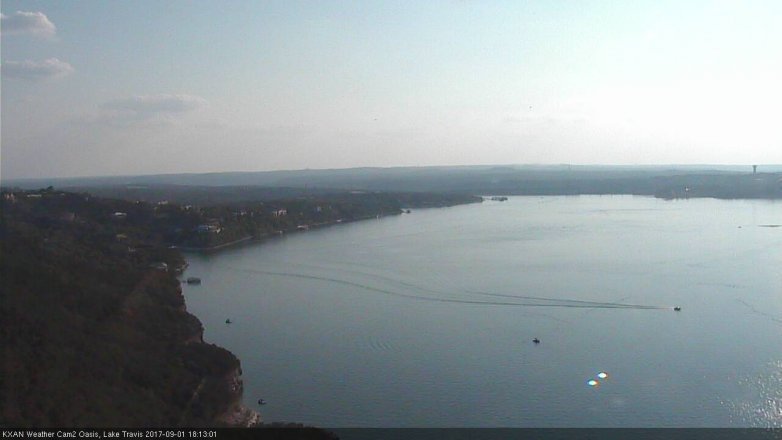 Lake Travis webcam, September 1, 2017 5:30 PM CT