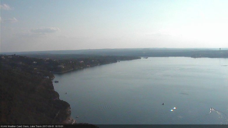 Lake Travis webcam, September 1, 2017 5:35 PM CT