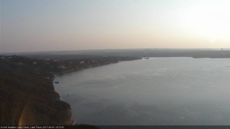 Lake Travis webcam, September 1, 2017 6:20 PM CT