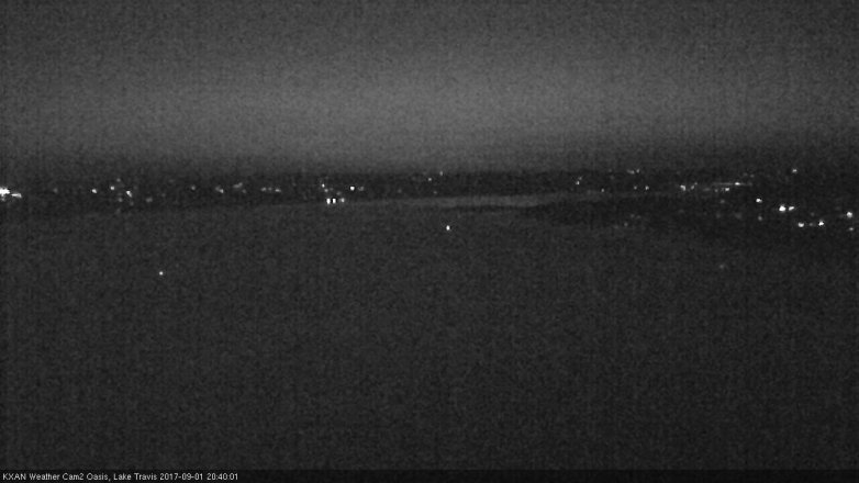 Lake Travis webcam, September 1, 2017 7:50 PM CT