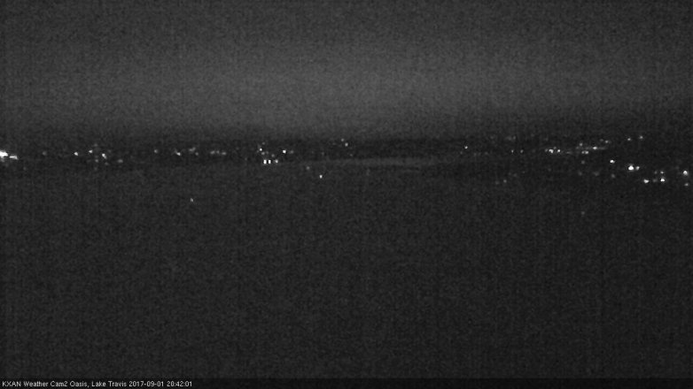 Lake Travis webcam, September 1, 2017 7:55 PM CT