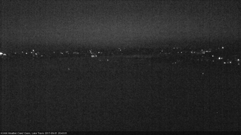 Lake Travis webcam, September 1, 2017 8:10 PM CT