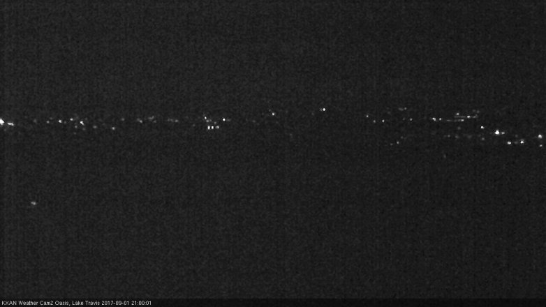 Lake Travis webcam, September 1, 2017 8:15 PM CT