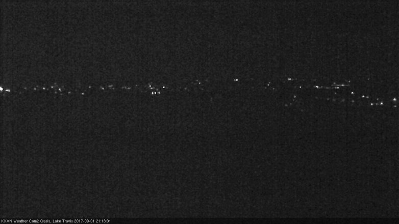 Lake Travis webcam, September 1, 2017 8:35 PM CT