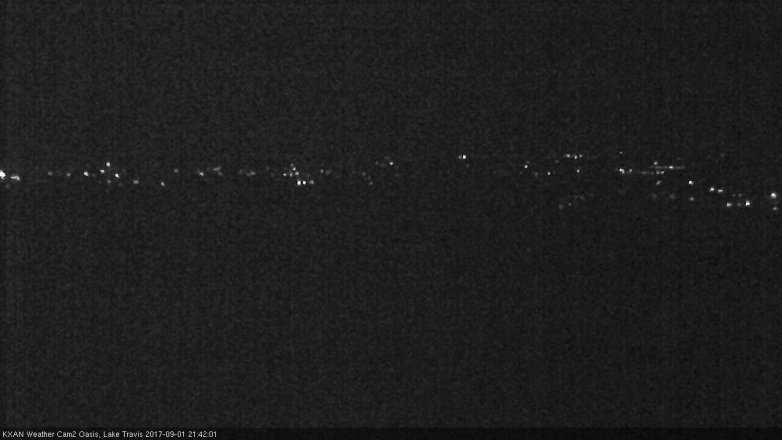 Lake Travis webcam, September 1, 2017 8:45 PM CT