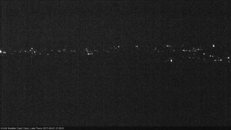 Lake Travis webcam, September 1, 2017 8:50 PM CT