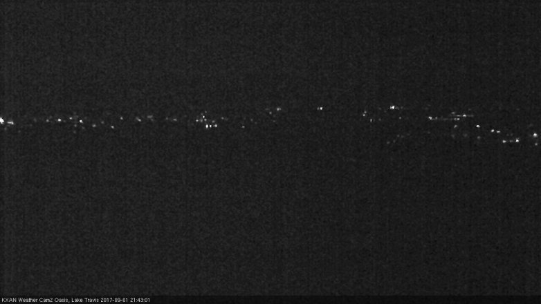 Lake Travis webcam, September 1, 2017 9:00 PM CT