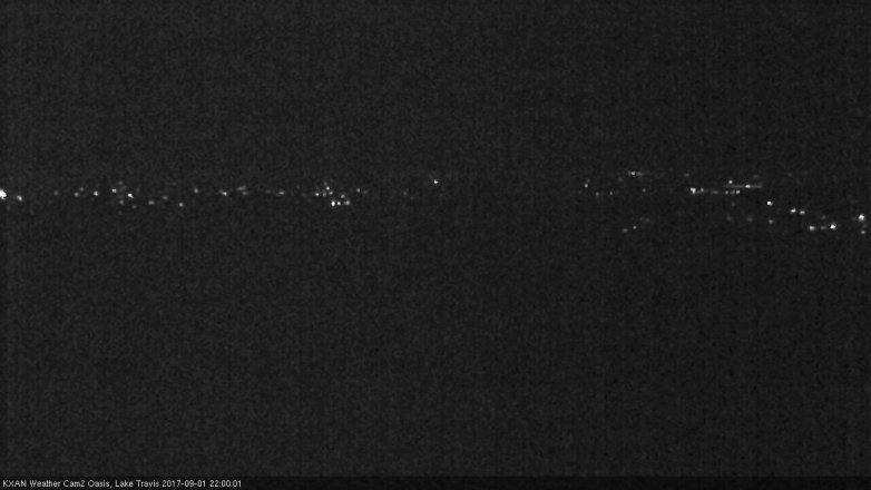 Lake Travis webcam, September 1, 2017 9:10 PM CT