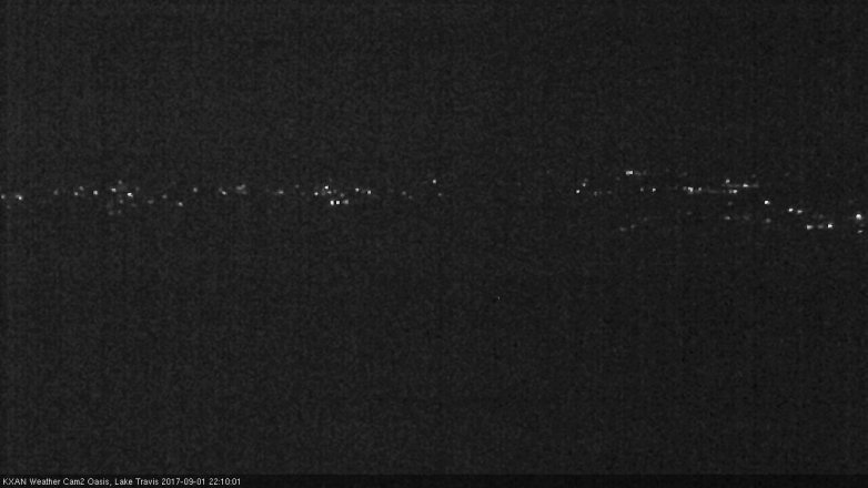 Lake Travis webcam, September 1, 2017 9:15 PM CT