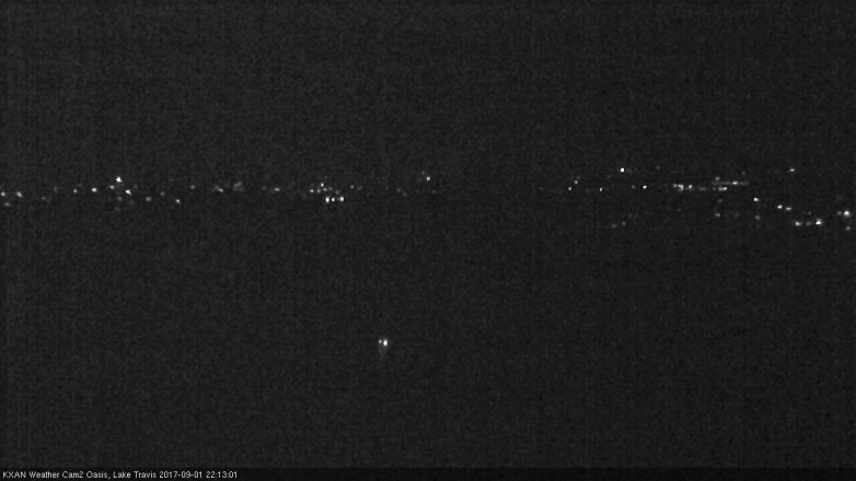 Lake Travis webcam, September 1, 2017 9:25 PM CT