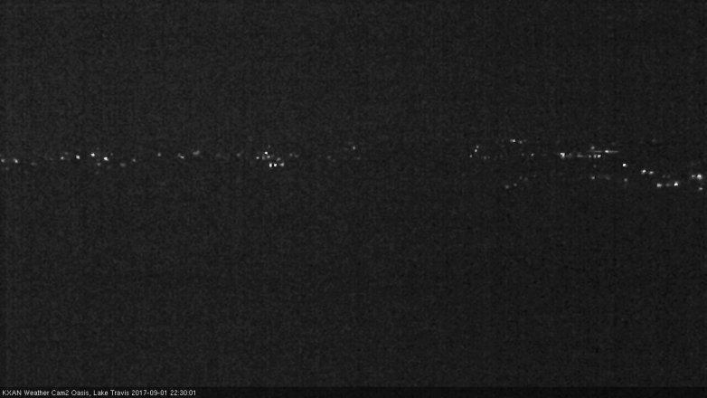 Lake Travis webcam, September 1, 2017 9:45 PM CT