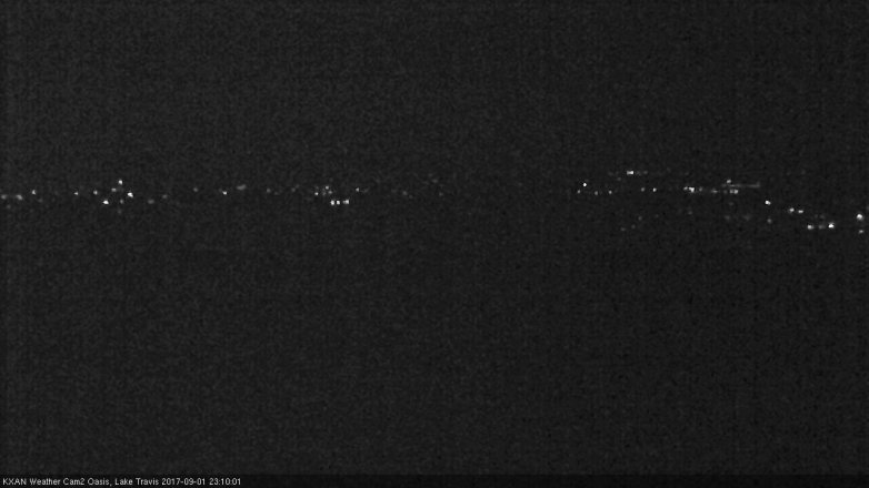 Lake Travis webcam, September 1, 2017 10:20 PM CT