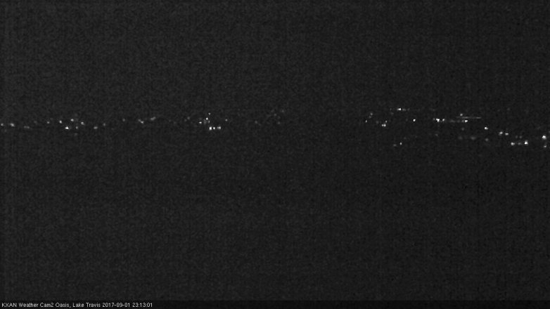 Lake Travis webcam, September 1, 2017 10:35 PM CT