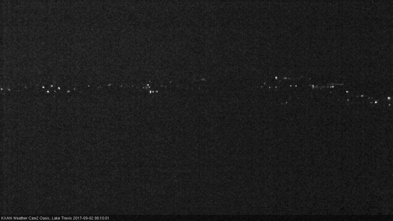 Lake Travis webcam, September 1, 2017 11:20 PM CT