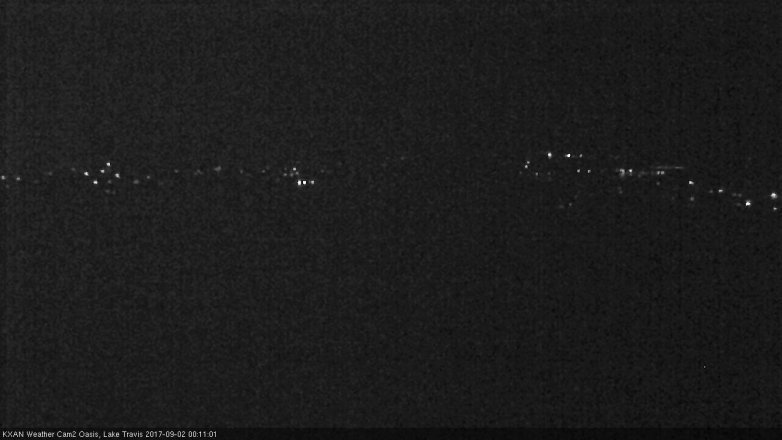 Lake Travis webcam, September 1, 2017 11:25 PM CT