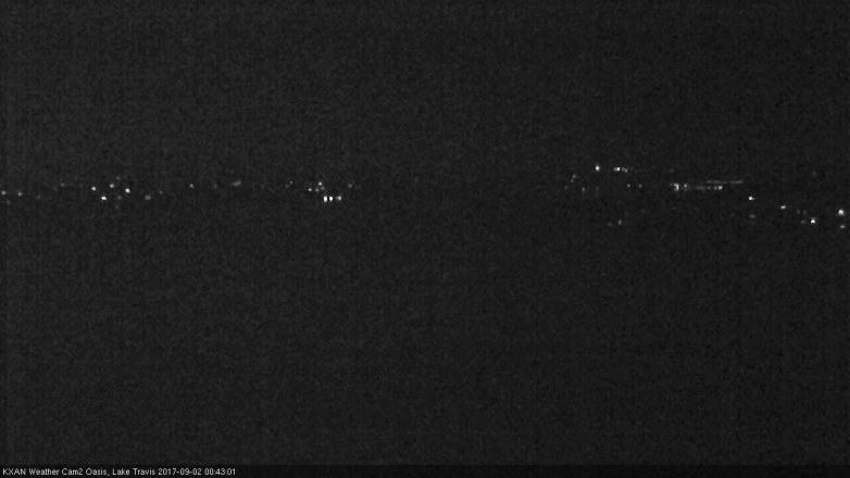 Lake Travis webcam, September 1, 2017 11:50 PM CT
