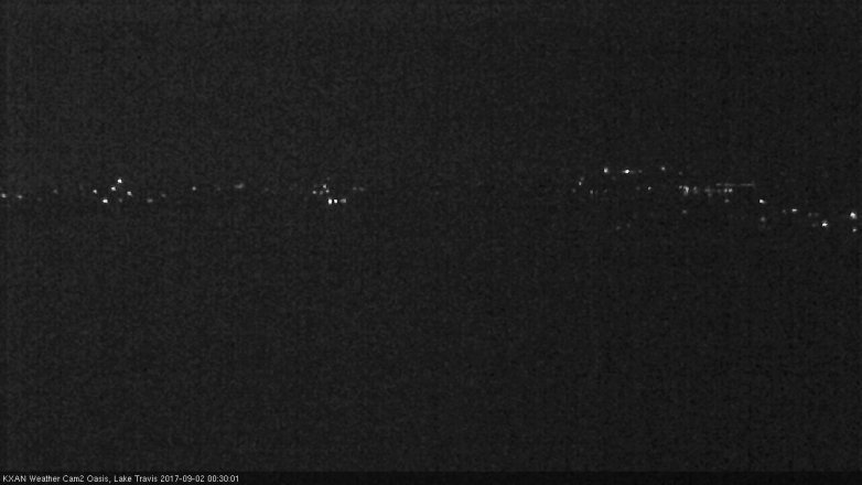 Lake Travis webcam, September 1, 2017 12:00 AM CT