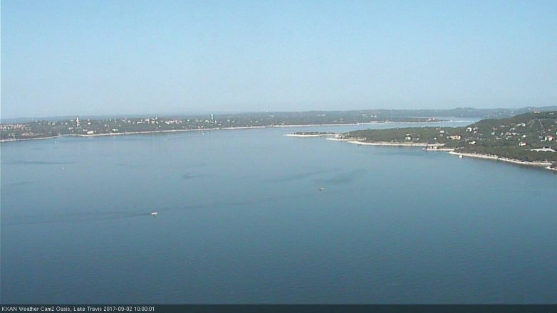 Lake Travis webcam, September 2, 2017 9:15 AM CT