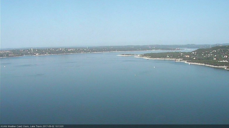 Lake Travis webcam, September 2, 2017 9:30 AM CT