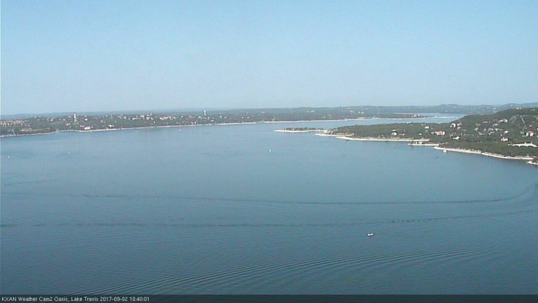Lake Travis webcam, September 2, 2017 10:05 AM CT