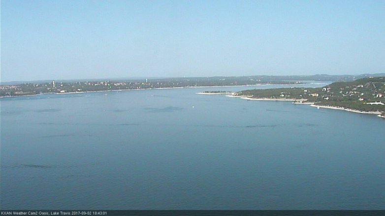 Lake Travis webcam, September 2, 2017 10:10 AM CT