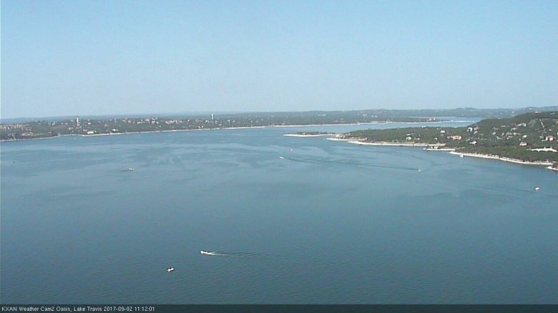 Lake Travis webcam, September 2, 2017 10:15 AM CT