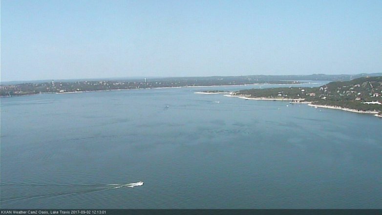 Lake Travis webcam, September 2, 2017 11:20 AM CT