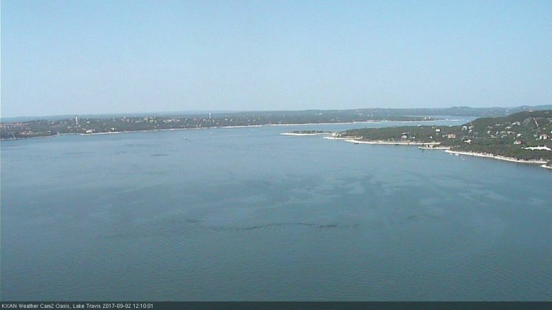 Lake Travis webcam, September 2, 2017 11:35 AM CT