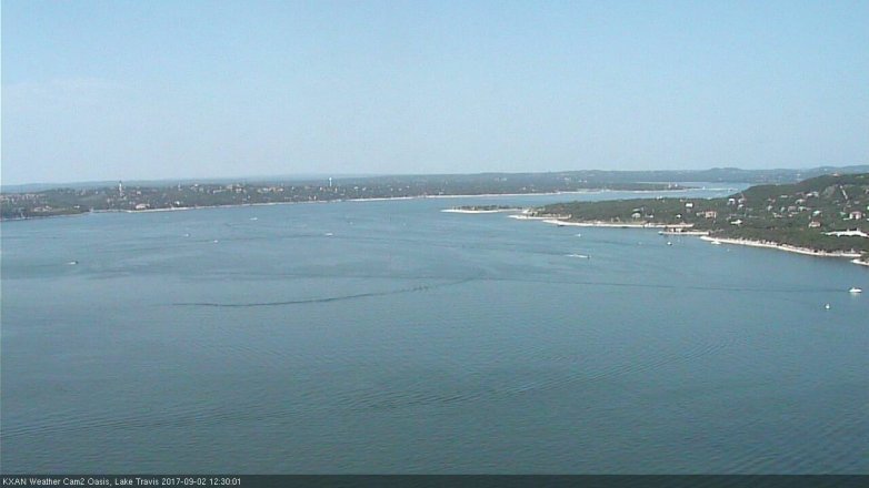 Lake Travis webcam, September 2, 2017 11:45 AM CT