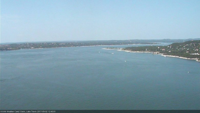 Lake Travis webcam, September 2, 2017 11:55 AM CT