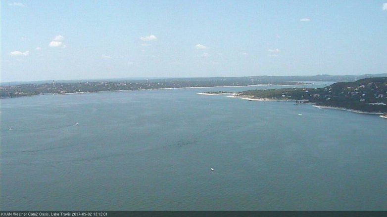 Lake Travis webcam, September 2, 2017 12:15 PM CT