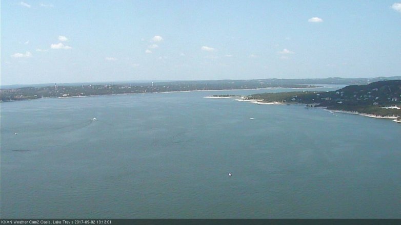 Lake Travis webcam, September 2, 2017 12:20 PM CT