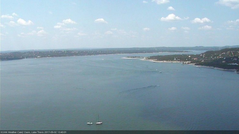 Lake Travis webcam, September 2, 2017 1:10 PM CT