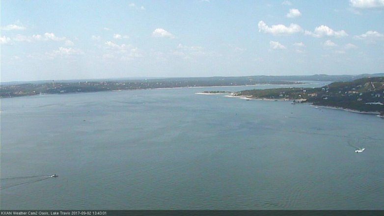 Lake Travis webcam, September 2, 2017 1:15 PM CT
