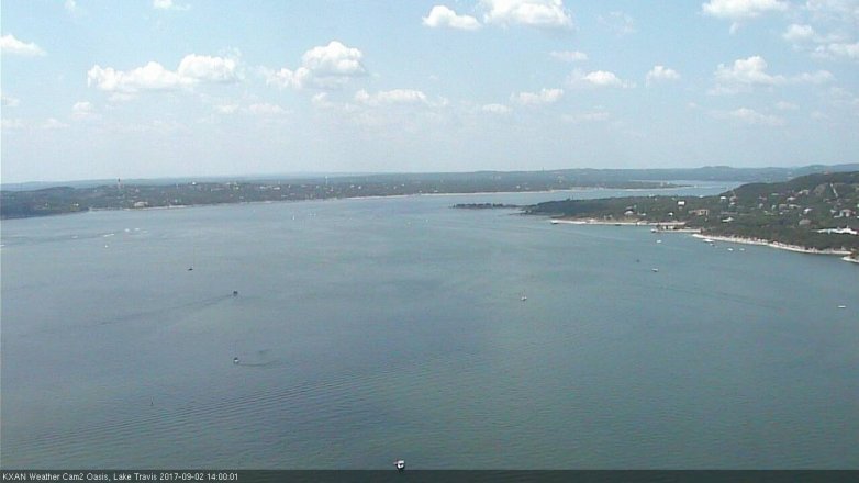 Lake Travis webcam, September 2, 2017 1:20 PM CT