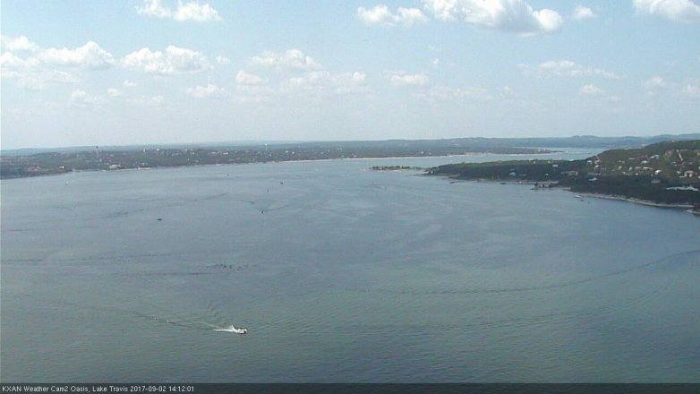 Lake Travis webcam, September 2, 2017 1:30 PM CT