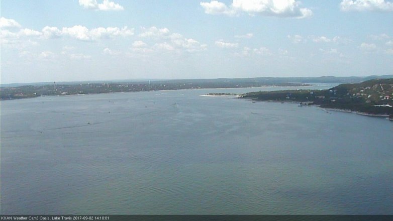 Lake Travis webcam, September 2, 2017 1:35 PM CT