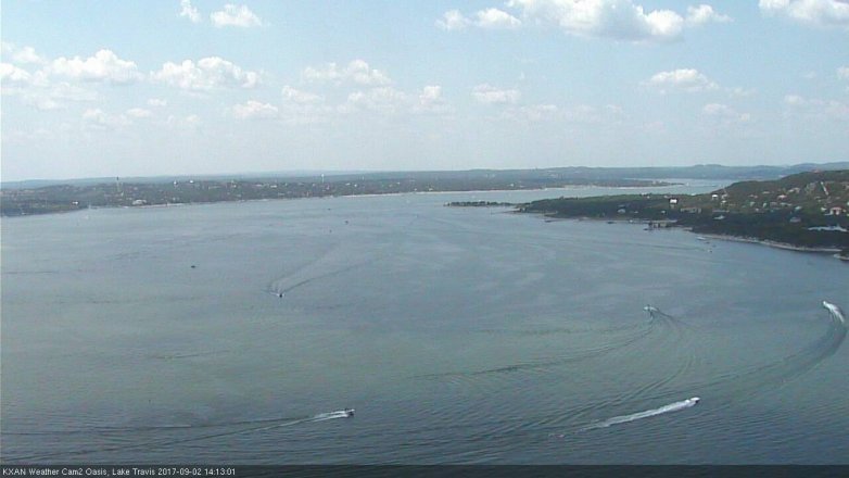 Lake Travis webcam, September 2, 2017 1:45 PM CT