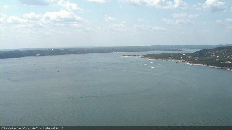 Lake Travis webcam, September 2, 2017 1:50 PM CT