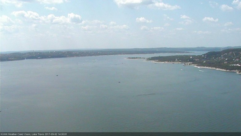 Lake Travis webcam, September 2, 2017 1:55 PM CT