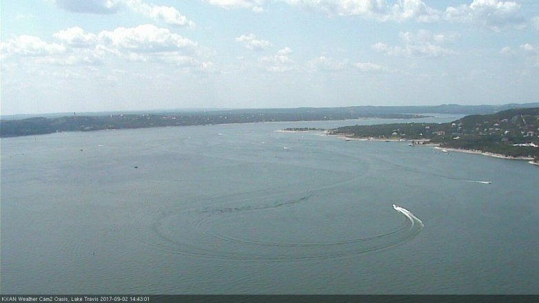 Lake Travis webcam, September 2, 2017 2:10 PM CT