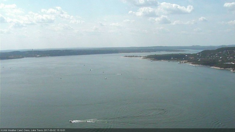 Lake Travis webcam, September 2, 2017 2:15 PM CT
