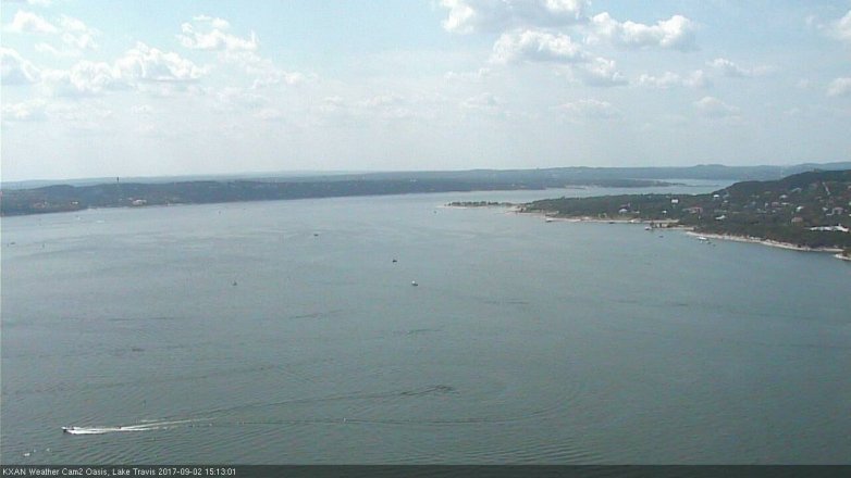 Lake Travis webcam, September 2, 2017 2:20 PM CT