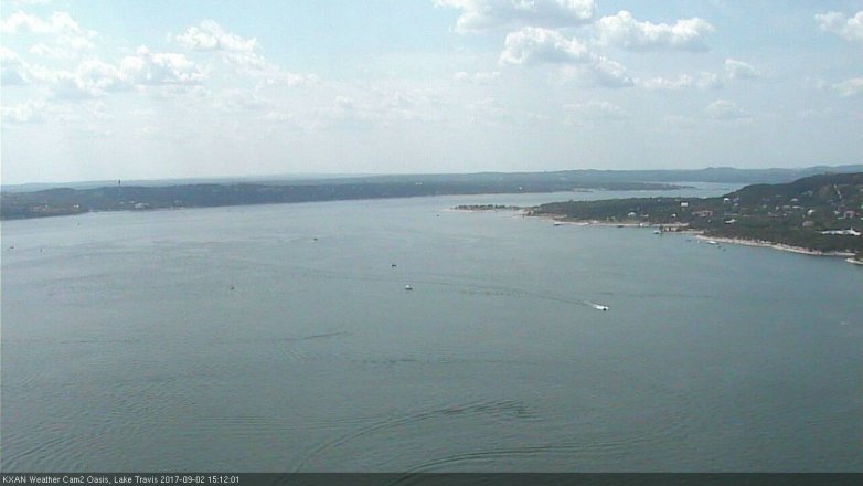 Lake Travis webcam, September 2, 2017 2:25 PM CT