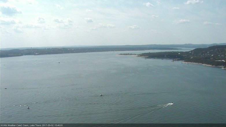 Lake Travis webcam, September 2, 2017 3:00 PM CT