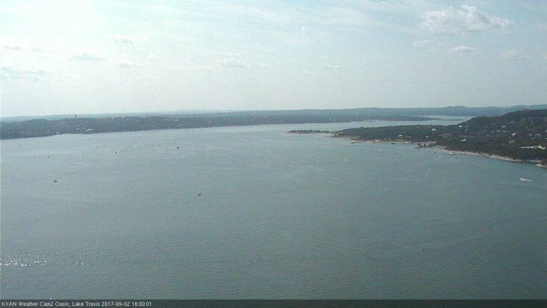 Lake Travis webcam, September 2, 2017 3:05 PM CT