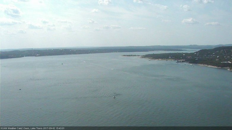 Lake Travis webcam, September 2, 2017 3:10 PM CT