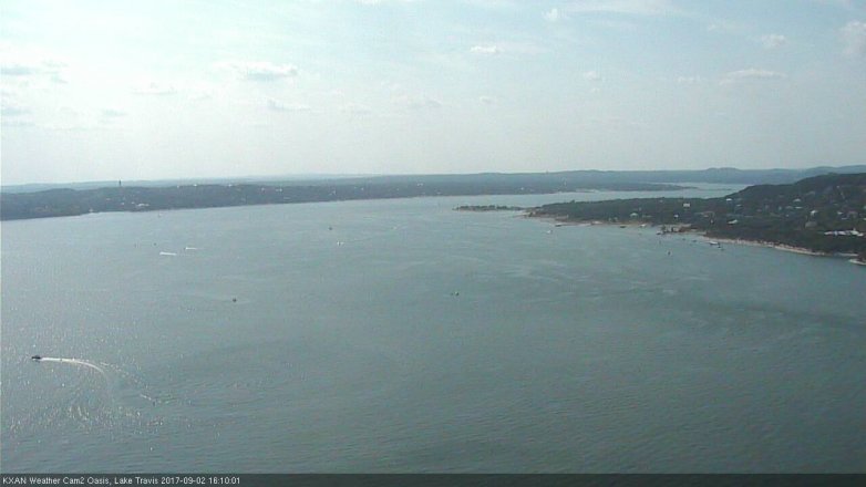 Lake Travis webcam, September 2, 2017 3:30 PM CT