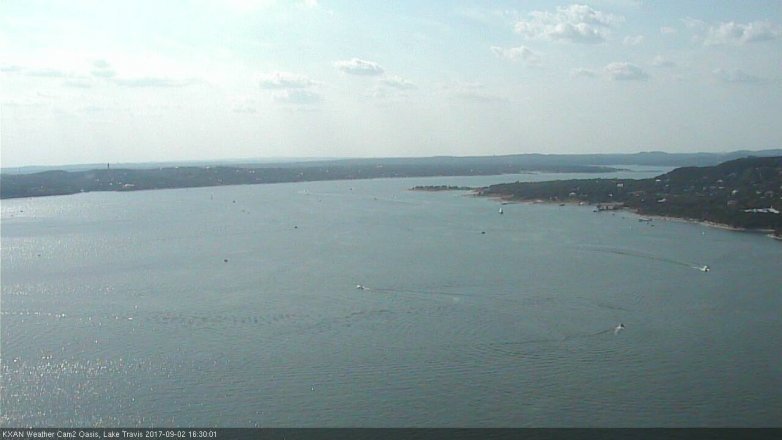 Lake Travis webcam, September 2, 2017 3:45 PM CT