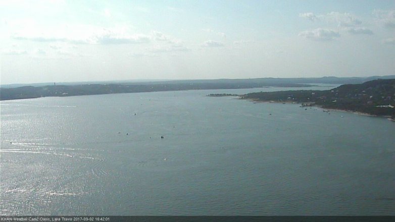 Lake Travis webcam, September 2, 2017 4:00 PM CT